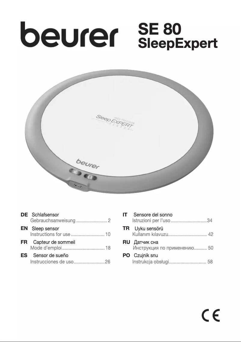 Página 1 del manual Manual de usuario Beurer SE 80