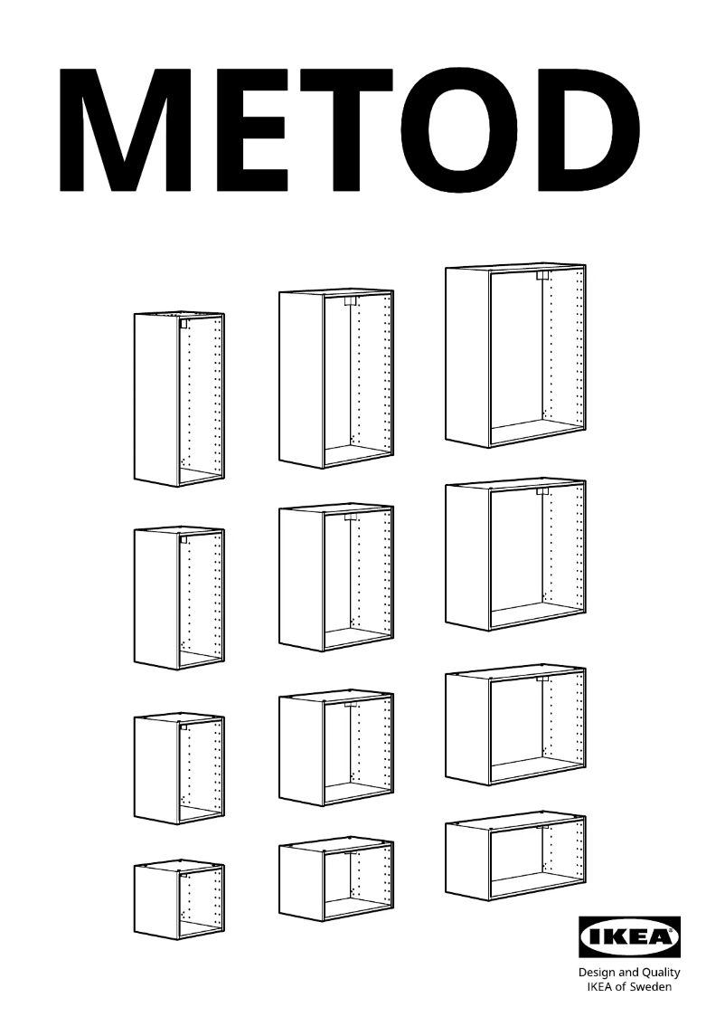 Page 1 de la notice Manuel utilisateur Ikea METOD 502.710.27