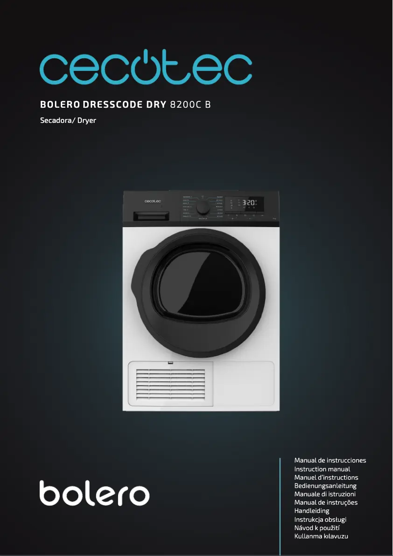 Página 1 del manual Manual de usuario Cecotec Bolero DressCode Dry 8200C B