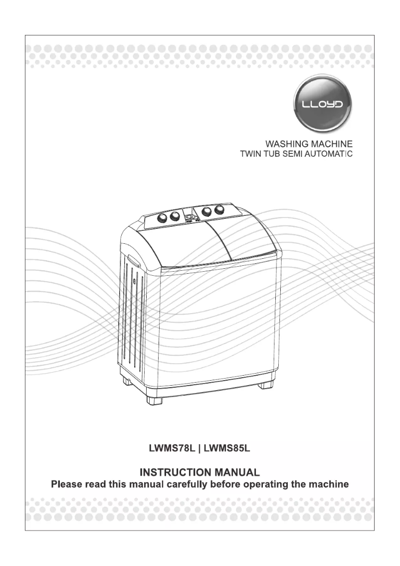 Page 1 de la notice Manuel utilisateur Lloyd LWMS85L