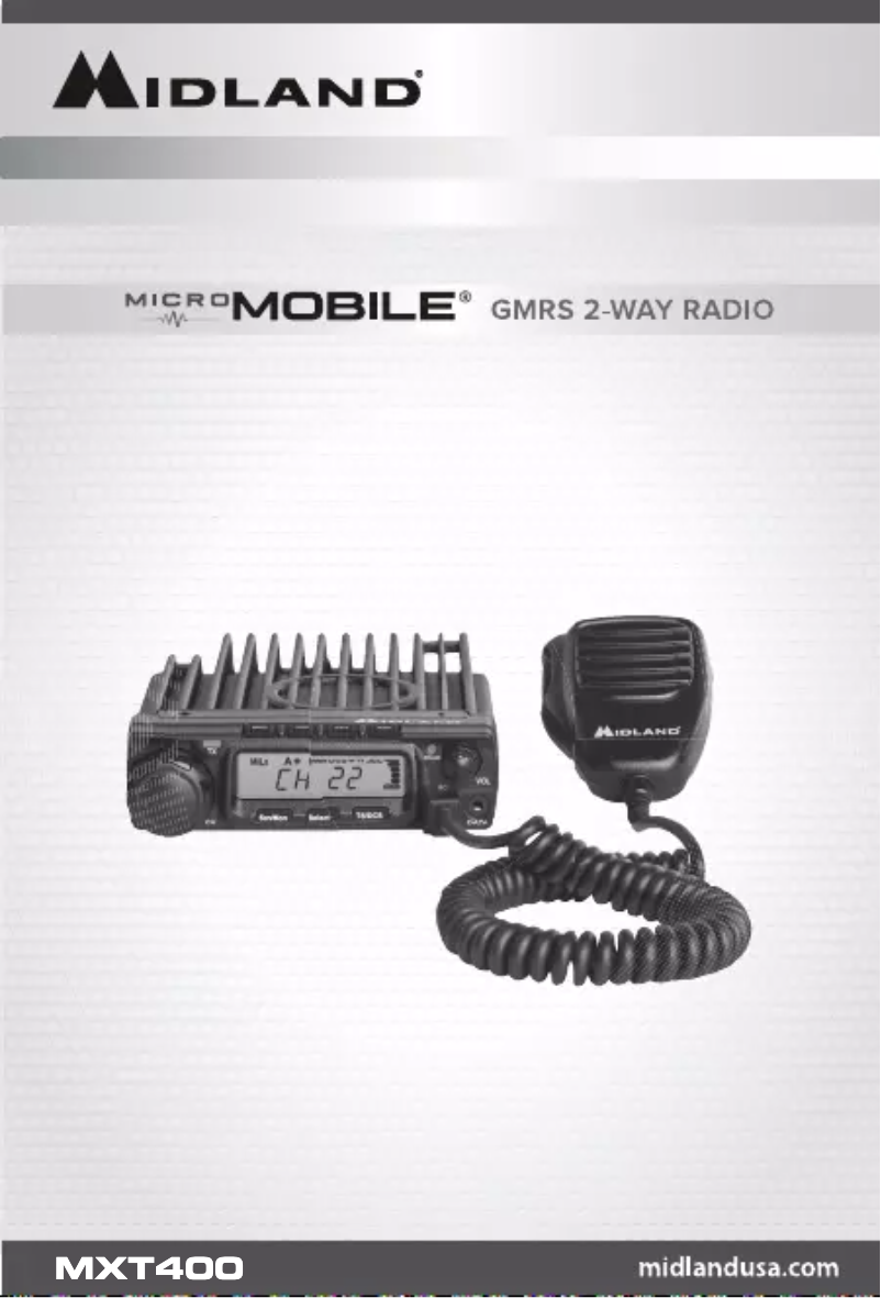 Page 1 de la notice Manuel utilisateur Midland MicroMobile MXT400