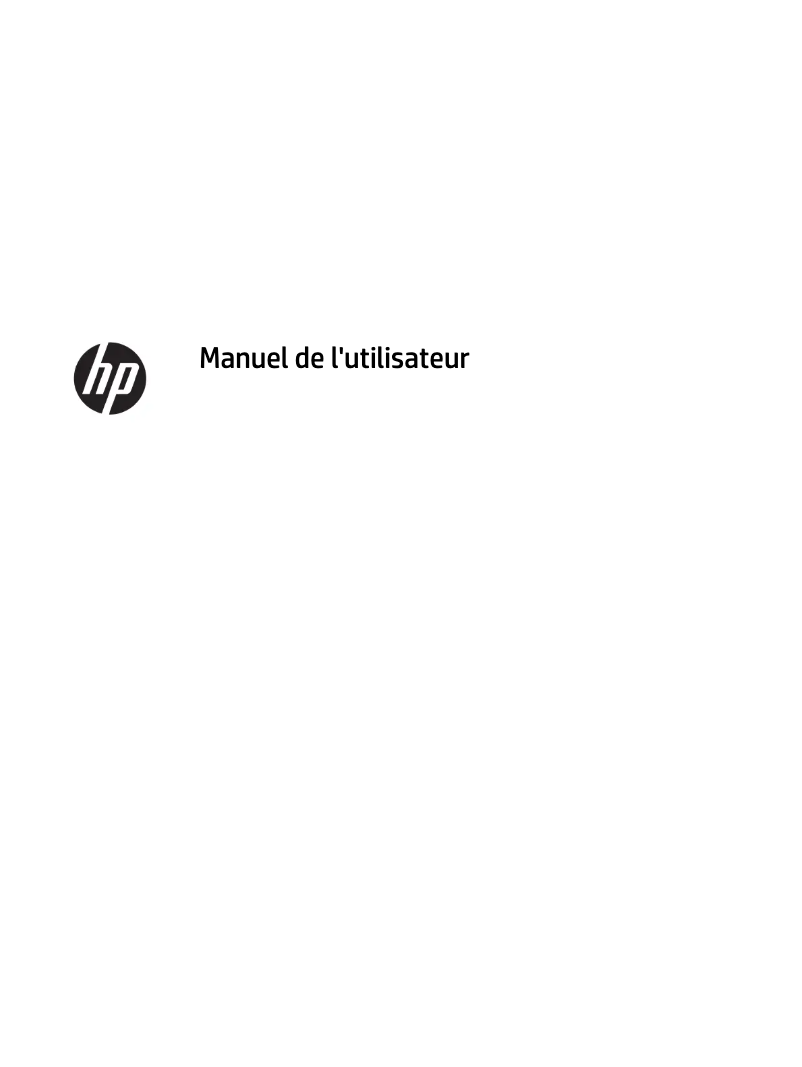 Page 1 de la notice Manuel utilisateur HP EliteDisplay E243d