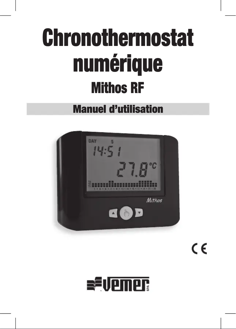 Page 1 de la notice Manuel utilisateur Vemer Mithos RF