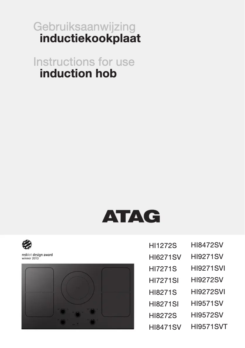 Page 1 de la notice Mode d'emploi Atag HI9571SVT