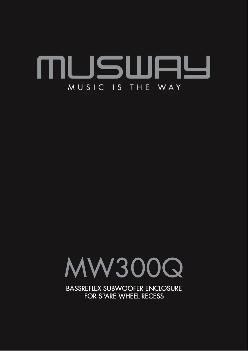 Page 1 de la notice Manuel utilisateur Musway MW300Q