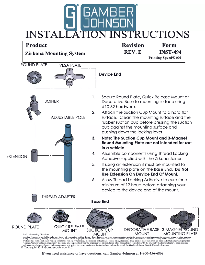 Page 1 of the manual User Manual Zirkona 7110-1234