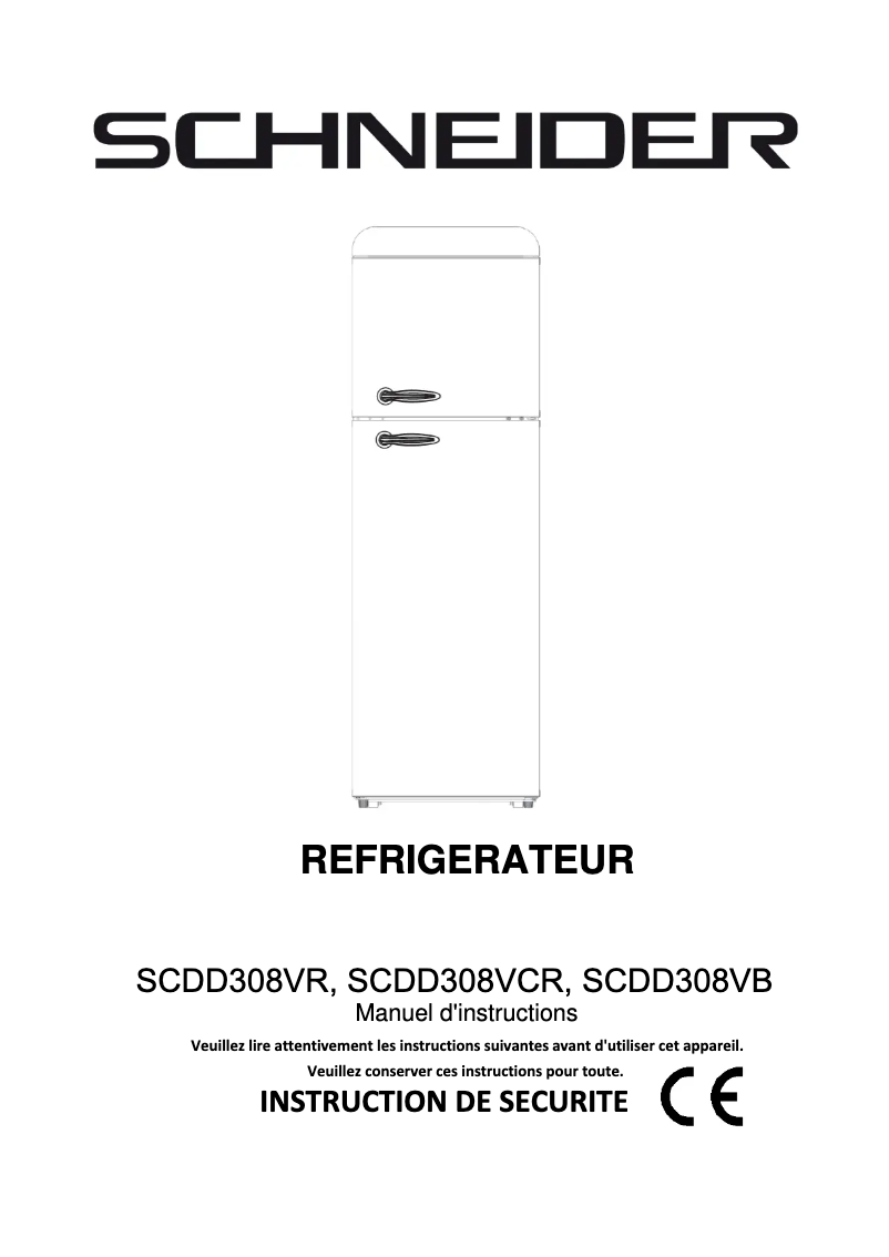 Página 1 del manual Manual de usuario Schneider SCDD308VCR