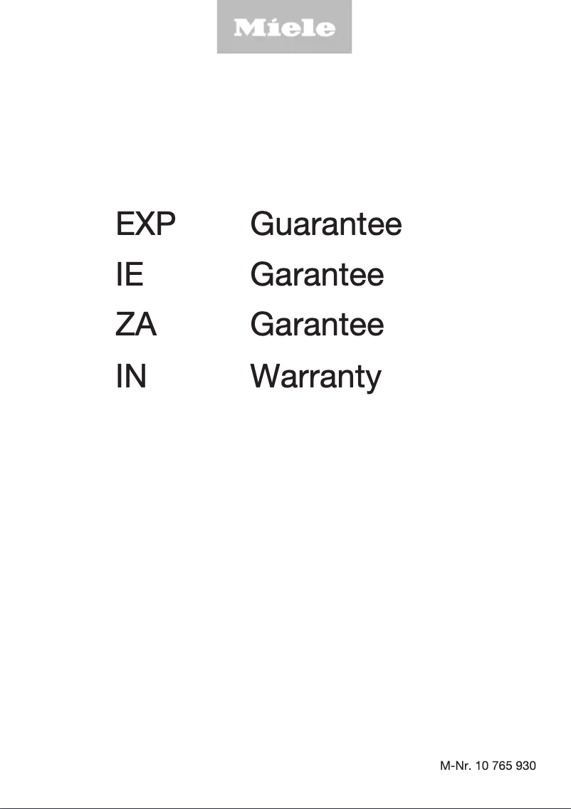 Página 1 del manual Manual de instrucciones Miele KS 28423 D ED/CS