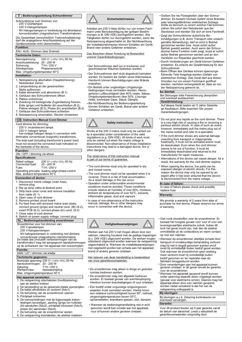 Page 1 de la notice Manuel utilisateur interBar 8114