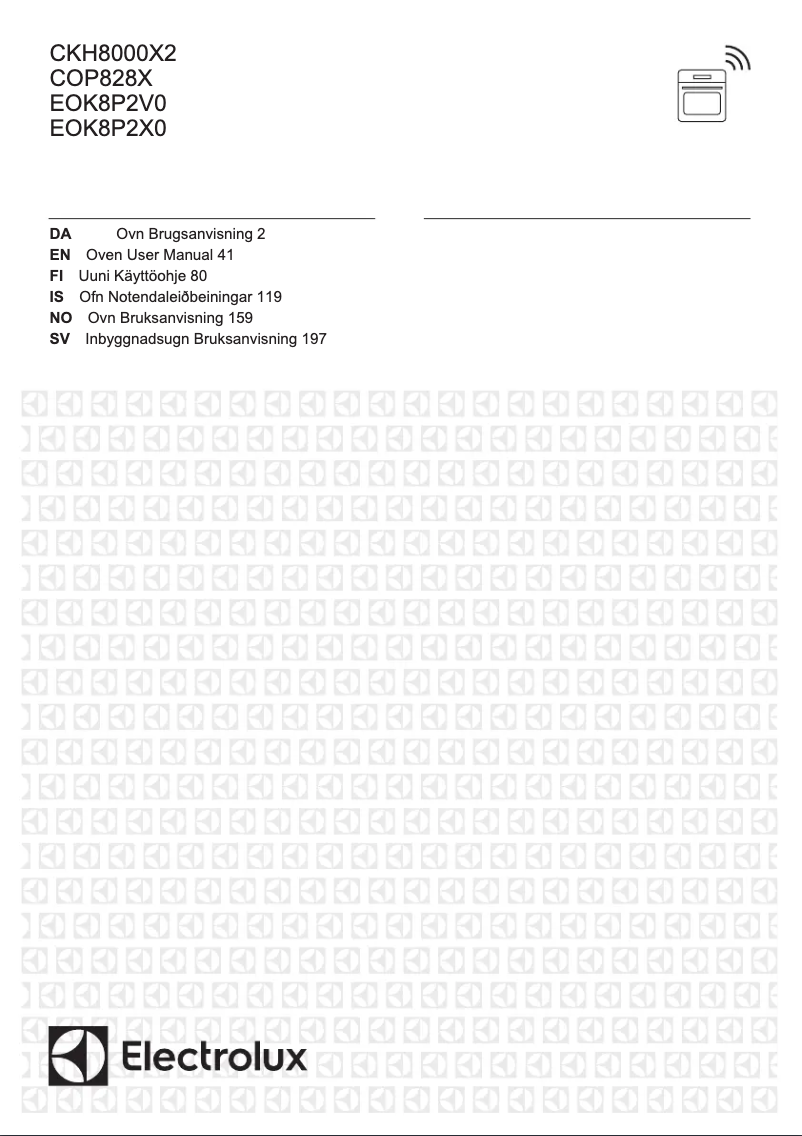 Página 1 del manual Manual de usuario Electrolux EOK8P2V0