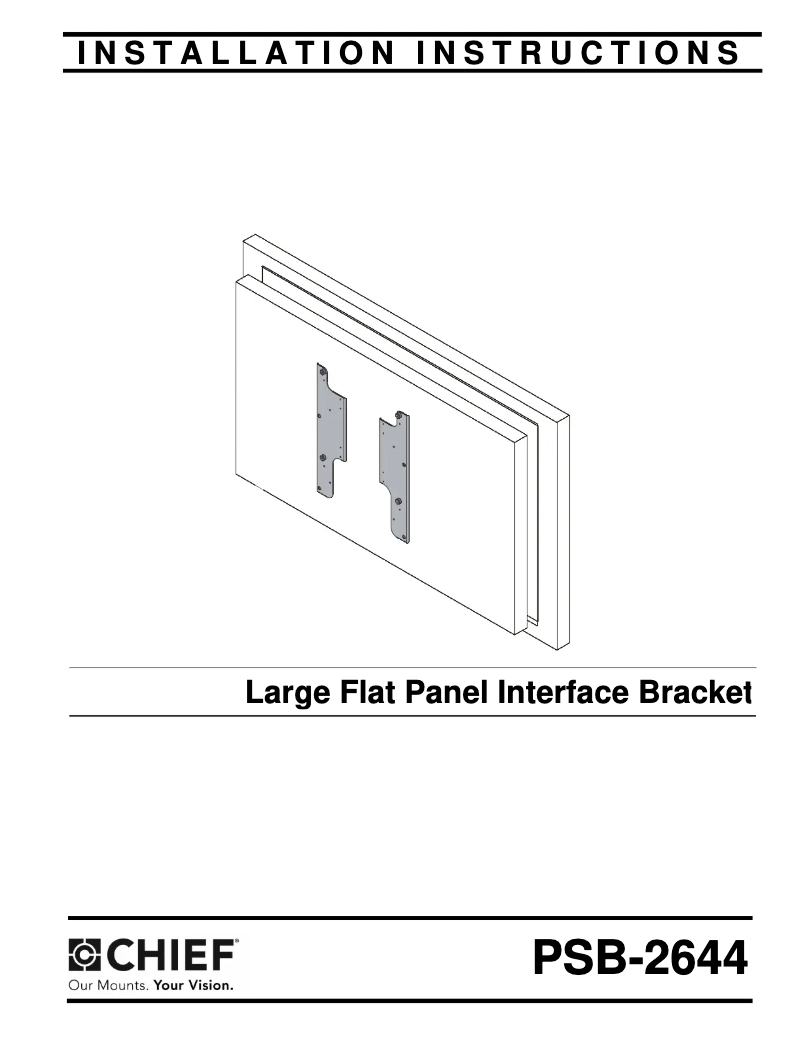 Page 1 de la notice Manuel utilisateur Chief PDR2644B