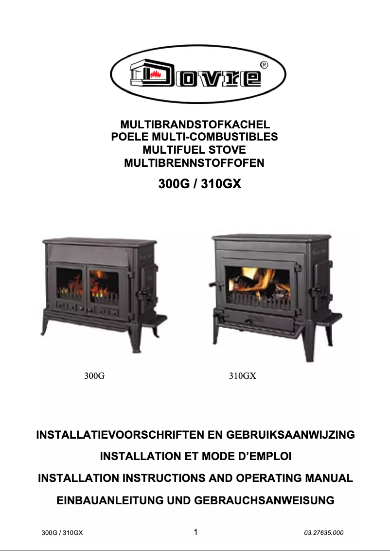 Página 1 del manual Manual de usuario Dovre 300G