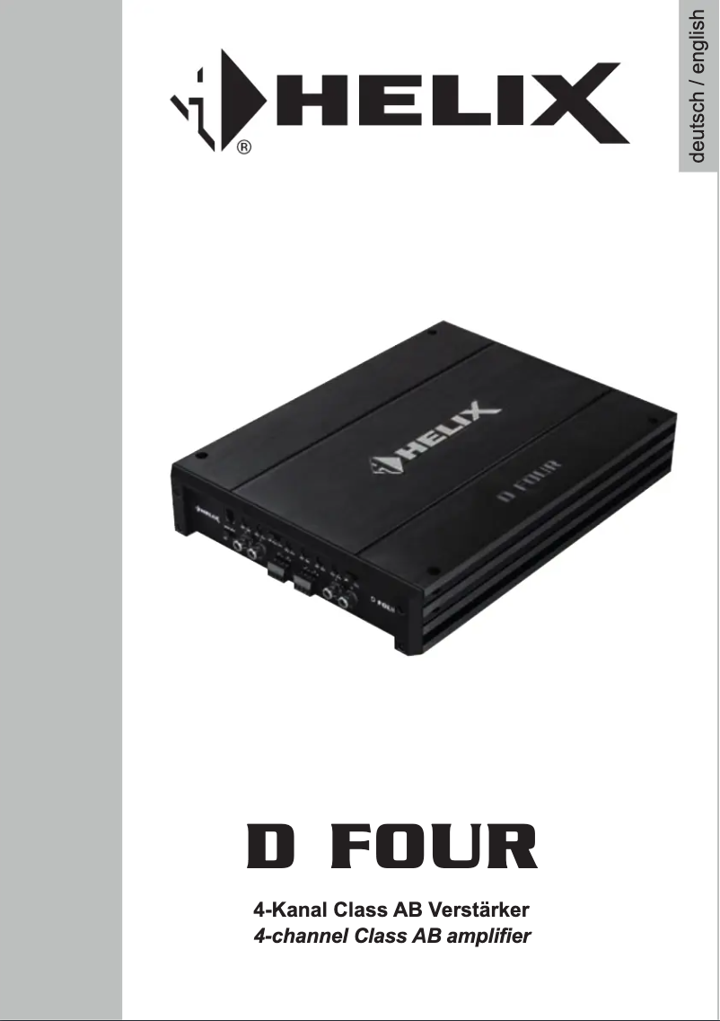 Página 1 del manual Manual de usuario Helix D FOUR