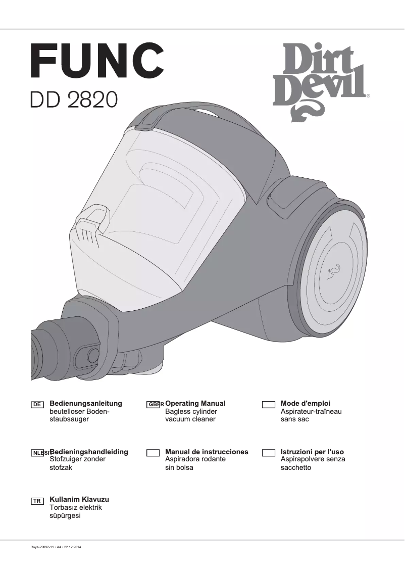 Page 1 of the manual User Manual Dirt Devil DD2820-4