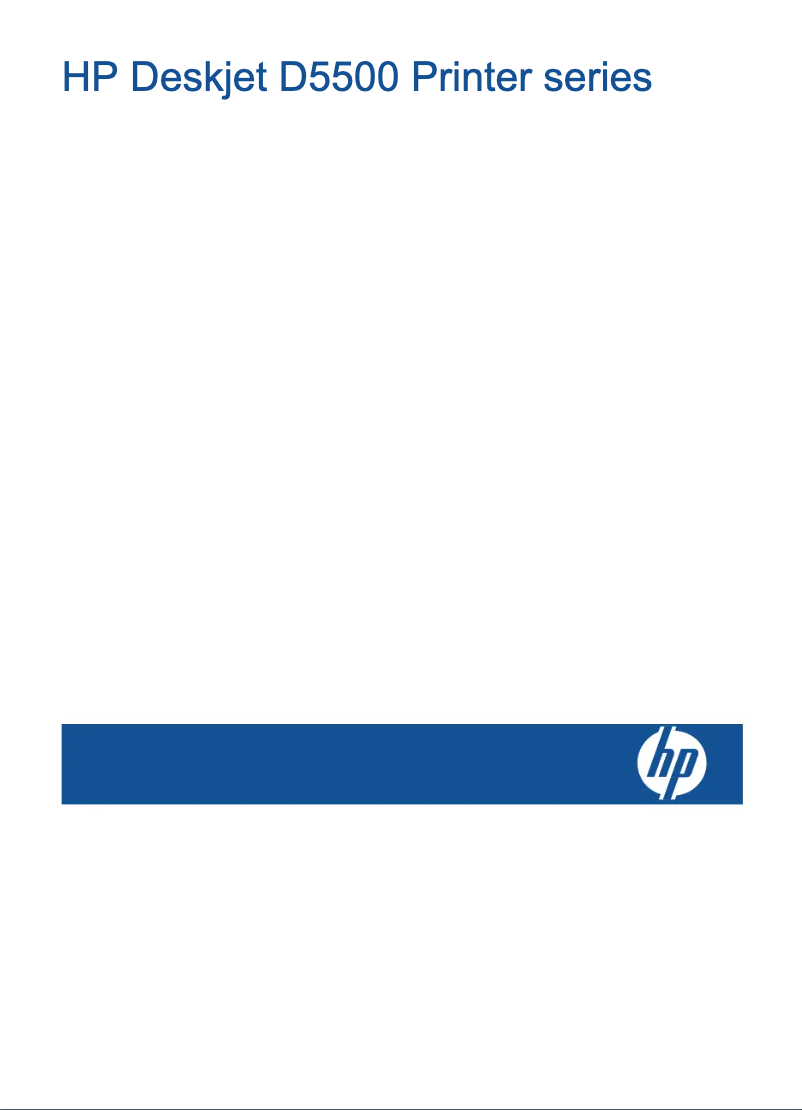 Page n°1 - Manuel utilisateur HP Deskjet D5560