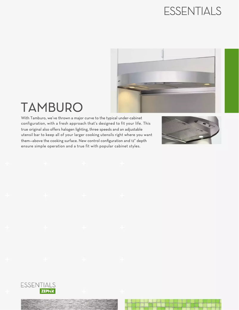 Página 1 del manual Ficha técnica Zephyr ZTAE36AS