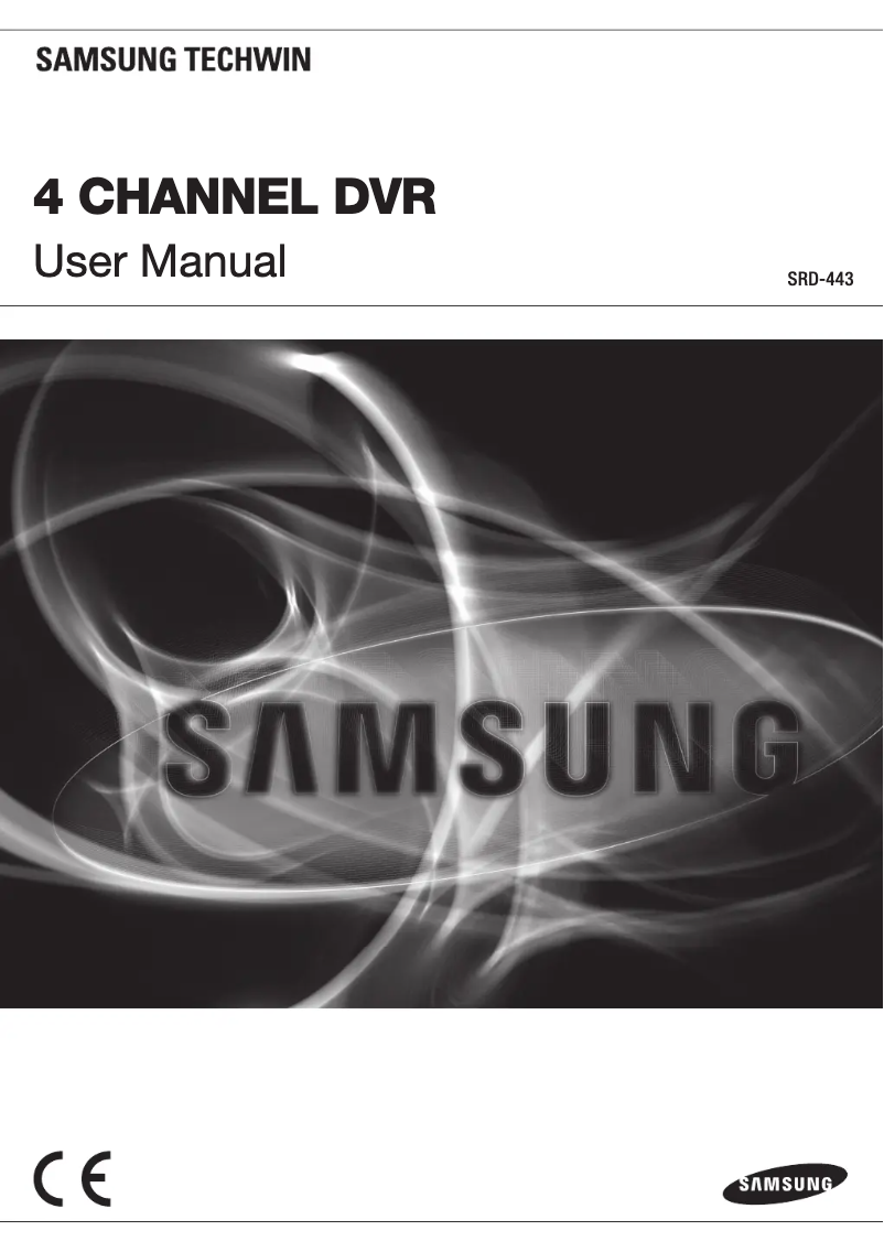 Página 1 del manual Manual de usuario Samsung Techwin SRD-443