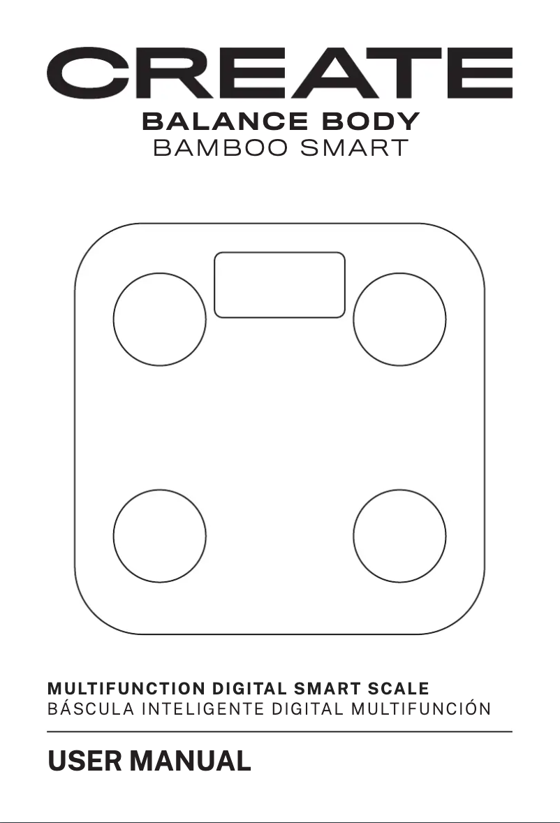 Page 1 de la notice Manuel utilisateur Create BALANCE BODY BAMBOO SMART