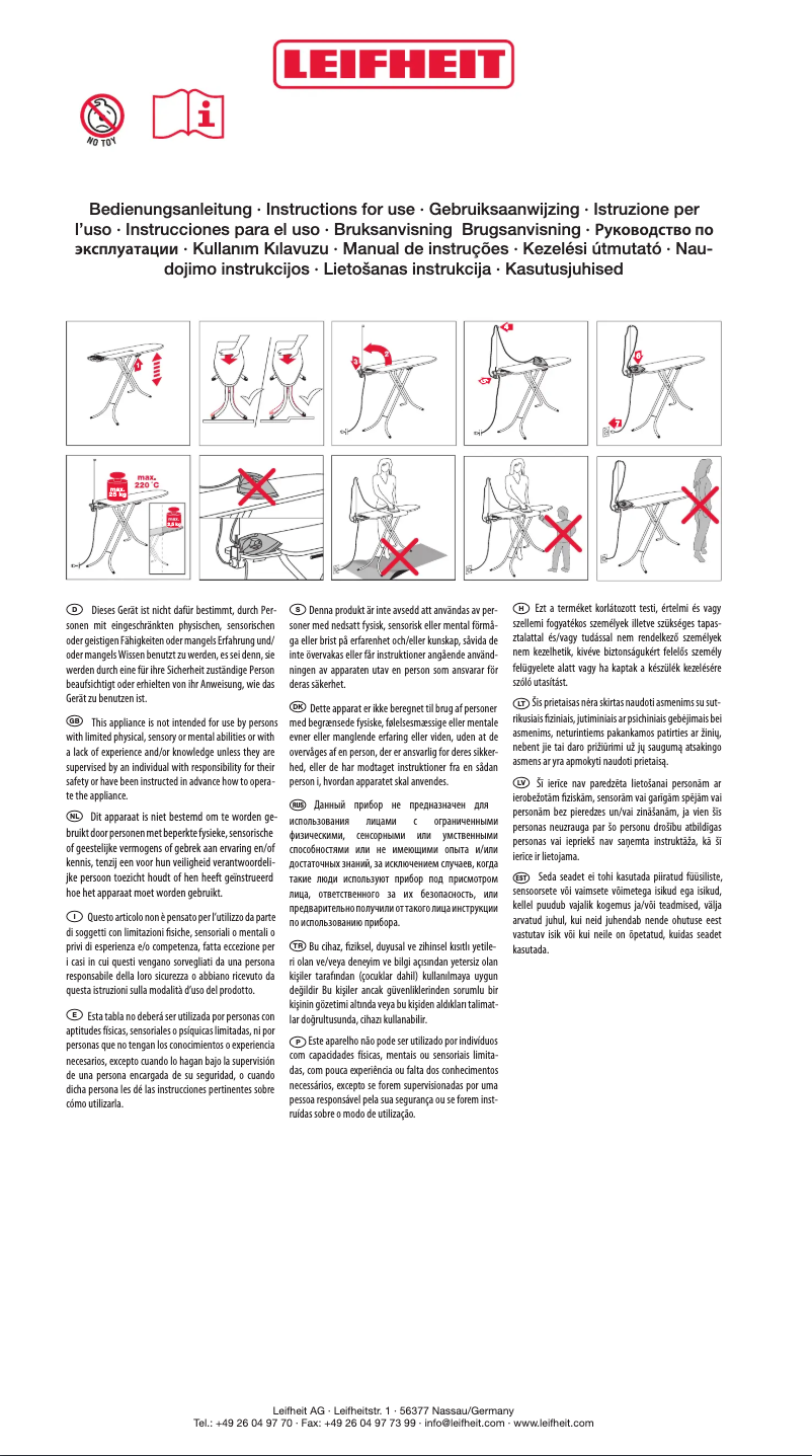 Página 1 del manual Manual de usuario Leifheit Aquaris 4.5