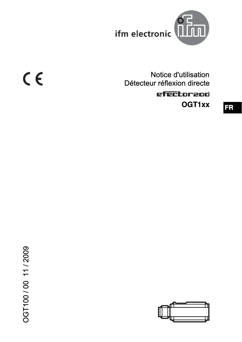 Página 1 del manual Manual de usuario IFM OGT100