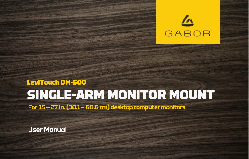 Page 1 de la notice Manuel utilisateur Gabor DM-500