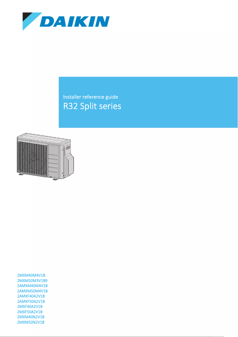 Página 1 del manual Manual de usuario Daikin 2MXM40M3V1B