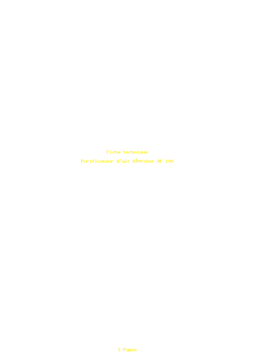 Image de la première page du manuel de l'appareil AF 100