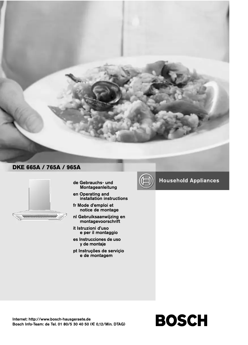 Page 1 de la notice Manuel utilisateur Bosch DKE665A