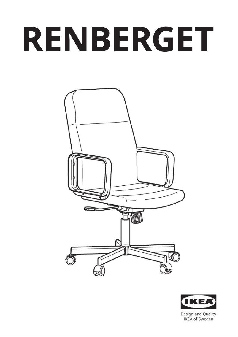 Page 1 de la notice Manuel utilisateur Ikea RENBERGET 604.935.46