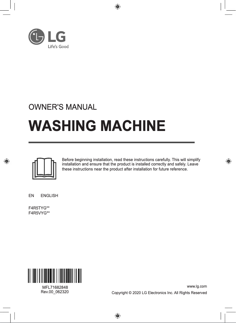 Página 1 del manual Manual de usuario LG F4R5VYG2T