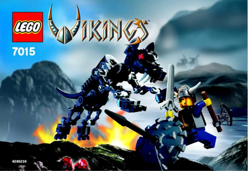 Page 1 of the manual Visual Instructions Lego Vikings 7015