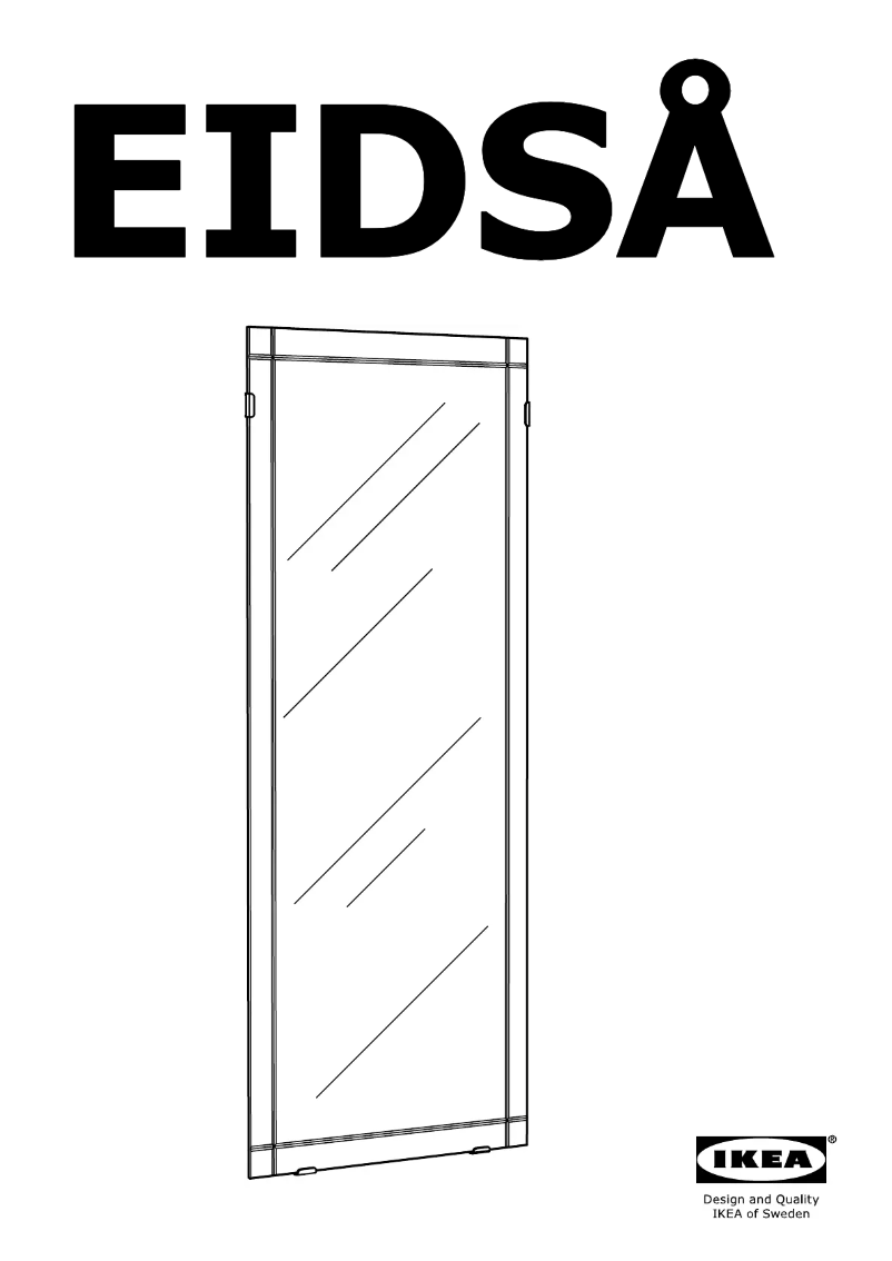 Page 1 de la notice Manuel utilisateur Ikea EIDSA