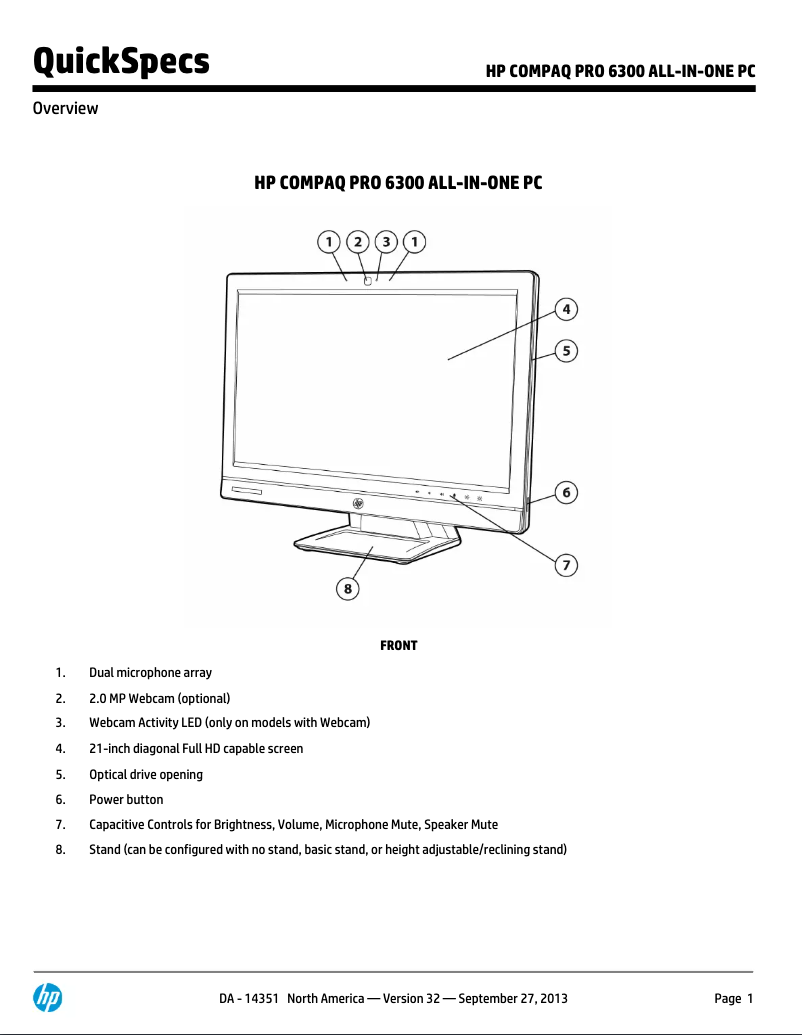Image de la première page du manuel de l'appareil Pro 6300