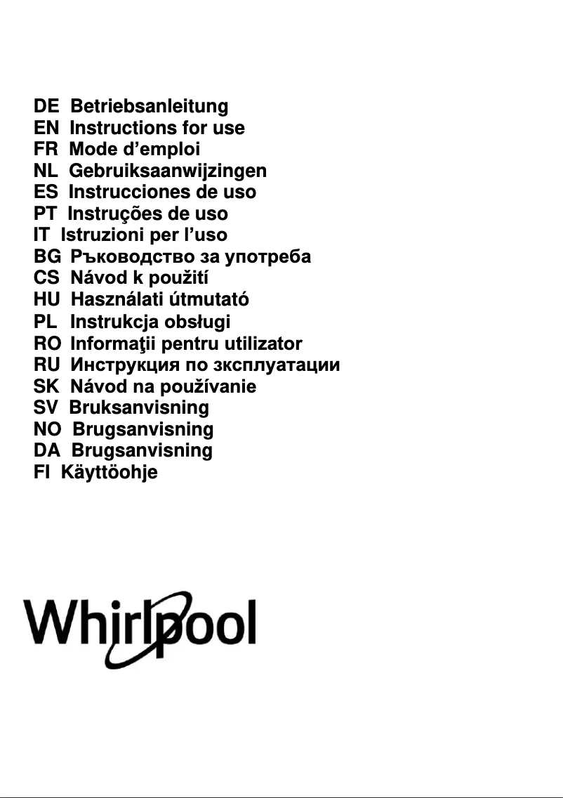 Page 1 de la notice Manuel utilisateur Whirlpool WCN65FLXH2G