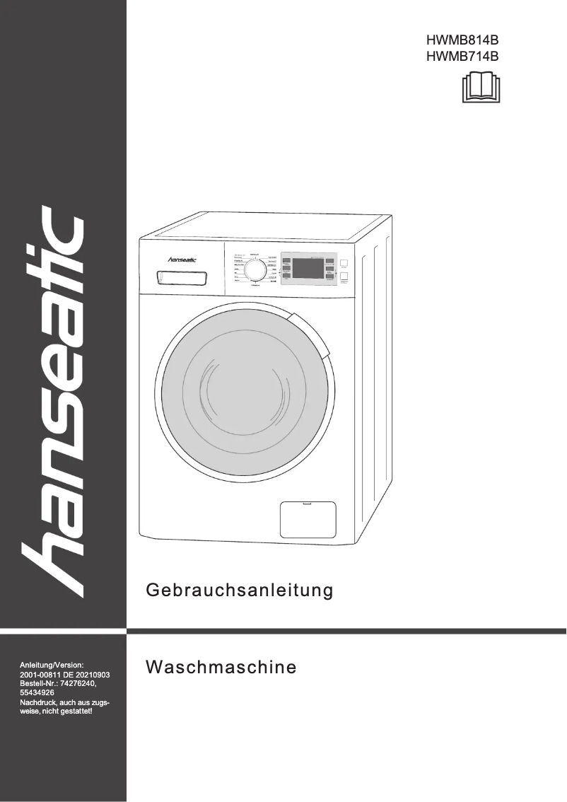 Page 1 de la notice Manuel utilisateur Hanseatic HWMB714B