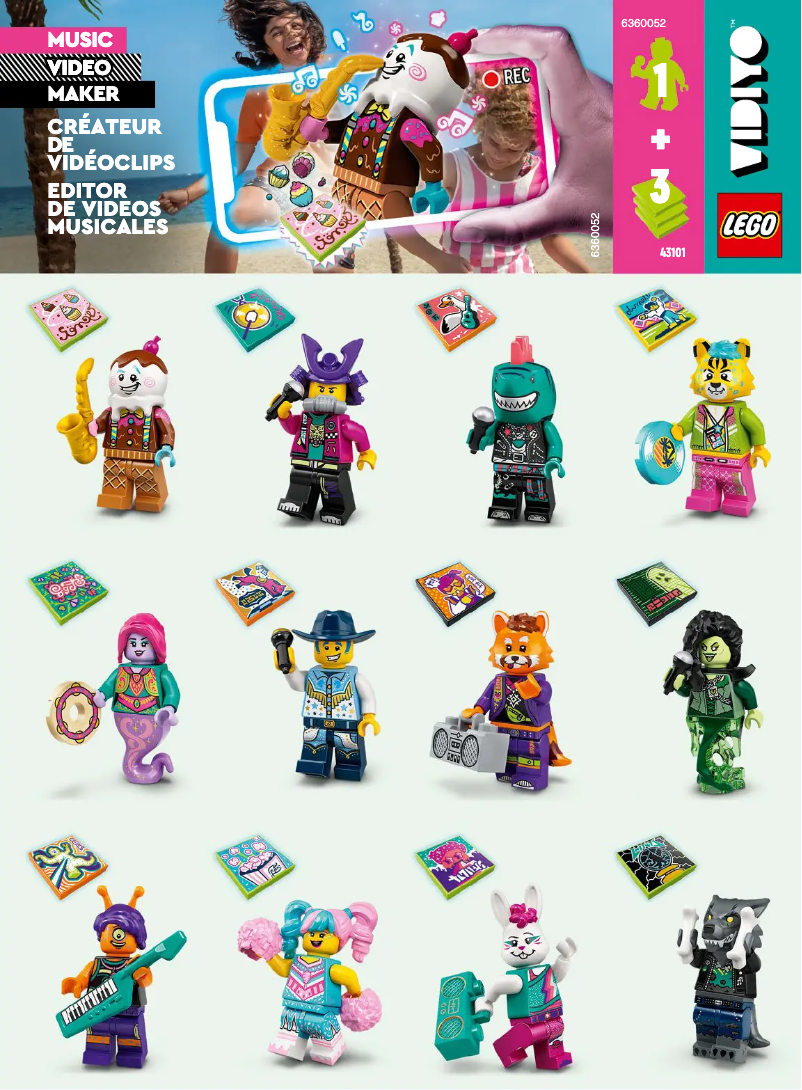 Página 1 del manual Manual de usuario Lego Vidiyo 43101