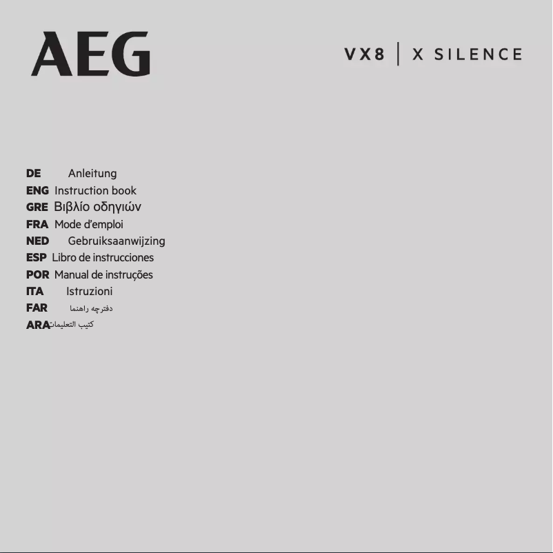 Página 1 del manual Manual de usuario AEG VX8-4-ÖKO