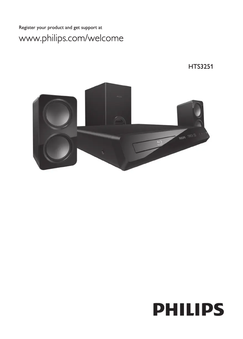 Image de la première page du manuel de l'appareil HTS3251