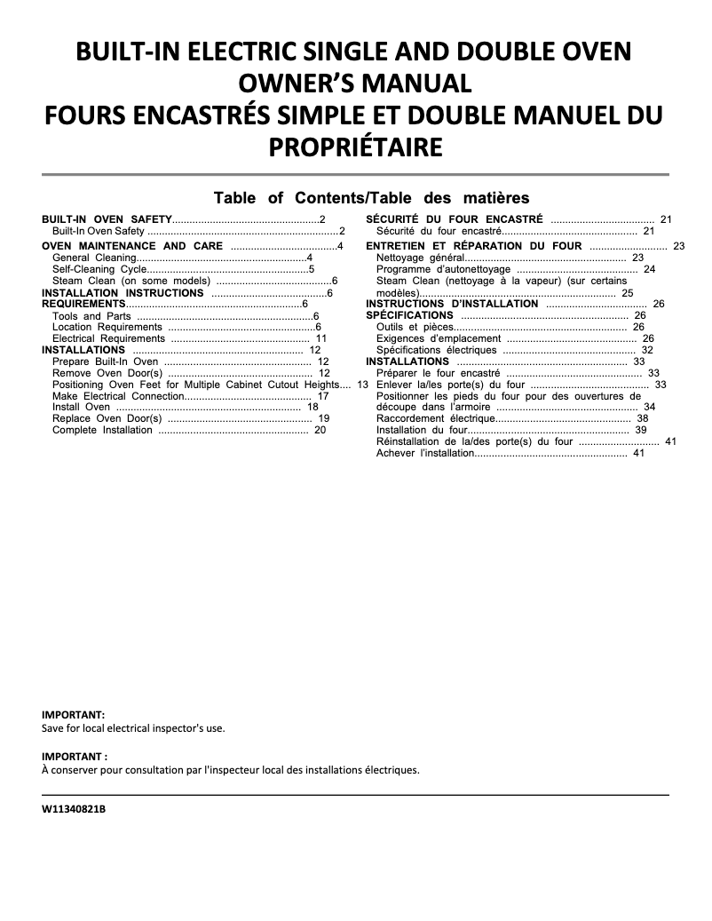 Página 1 del manual Manual de usuario Whirlpool WOS72EC7HV