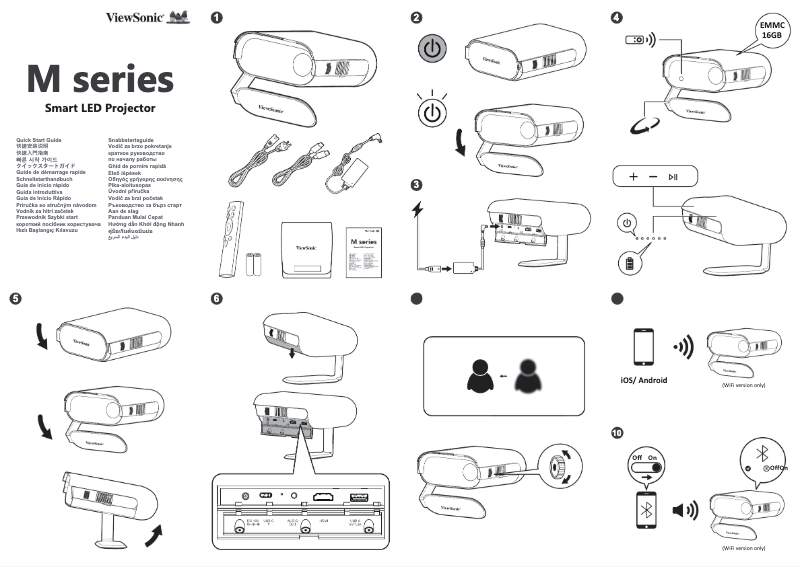 Página 1 del manual Guía de inicio rápido Viewsonic M1X