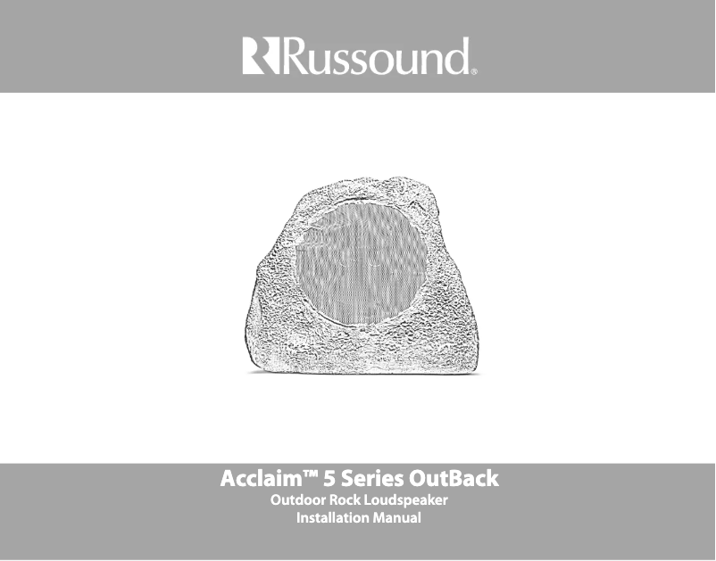 Page 1 de la notice Manuel utilisateur Russound 5R82G