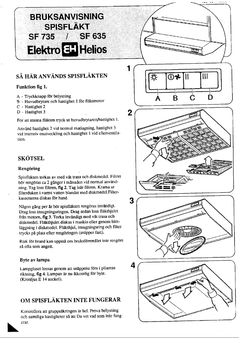 Page 1 of the manual User Manual Elektro Helios SF635