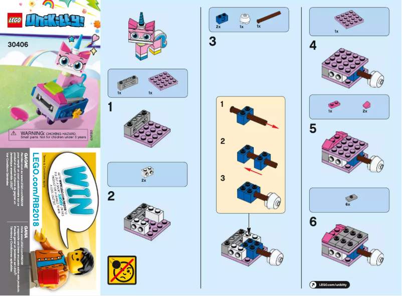 Página 1 del manual Manual de usuario Lego Unikitty 30406