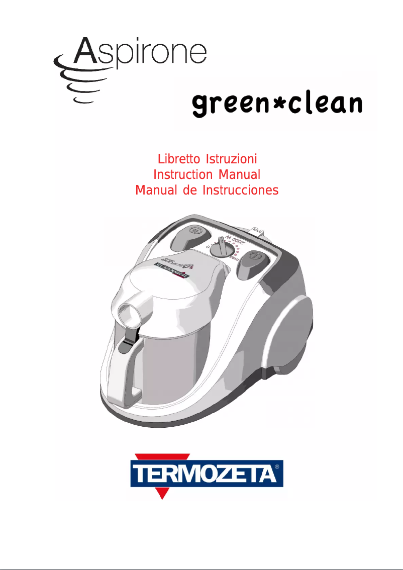 Page 1 de la notice Manuel utilisateur Termozeta Green-Clean