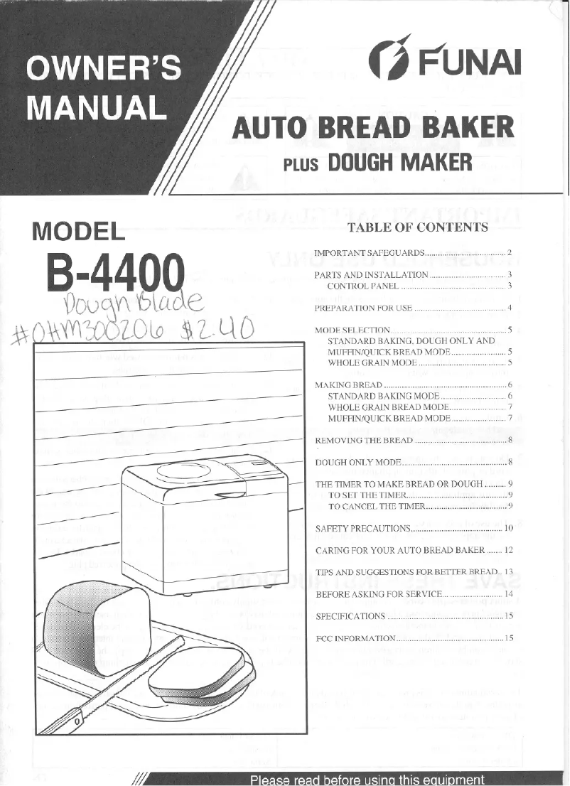 Página 1 del manual Manual de usuario Funai B4440