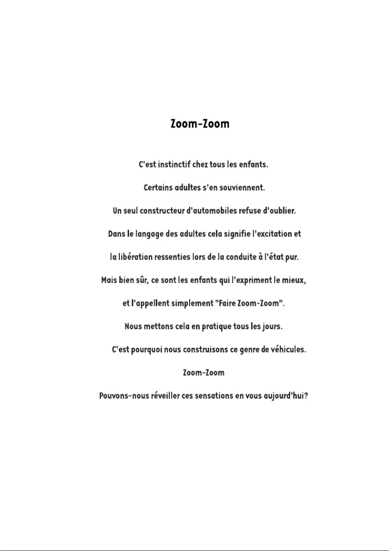 Page 1 de la notice Manuel utilisateur Mazda MX-5 (2008)