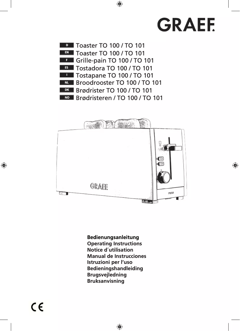 Page 1 of the manual User Manual Graef TO 100