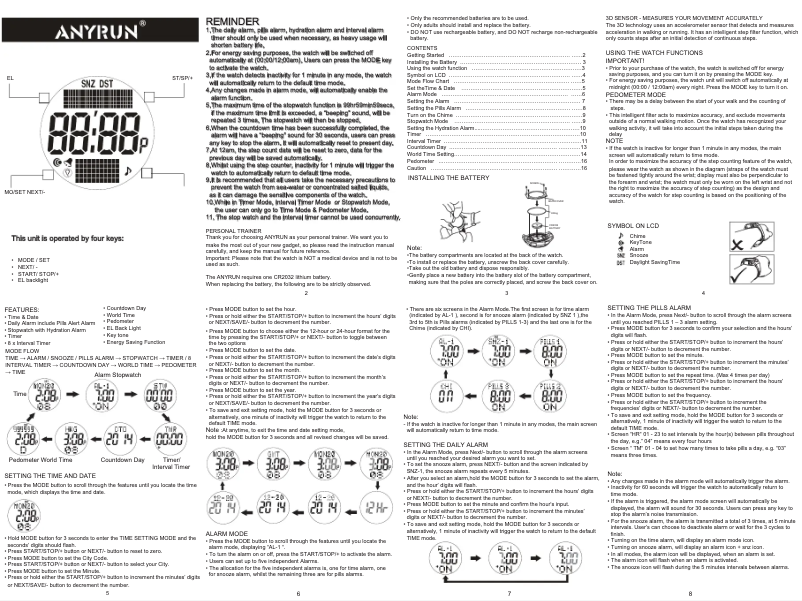Page 1 de la notice Manuel utilisateur Pyle Anyrun PATW19BK