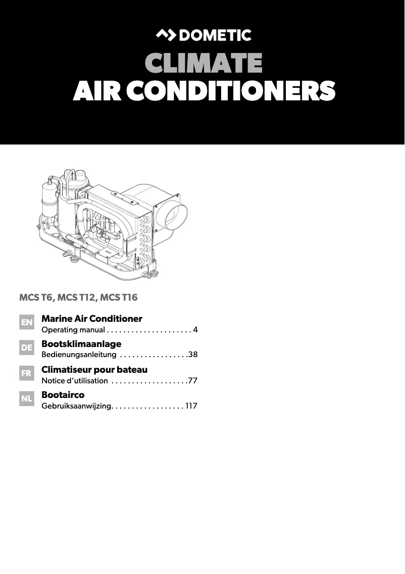 Página 1 del manual Manual de usuario Dometic MCS T12