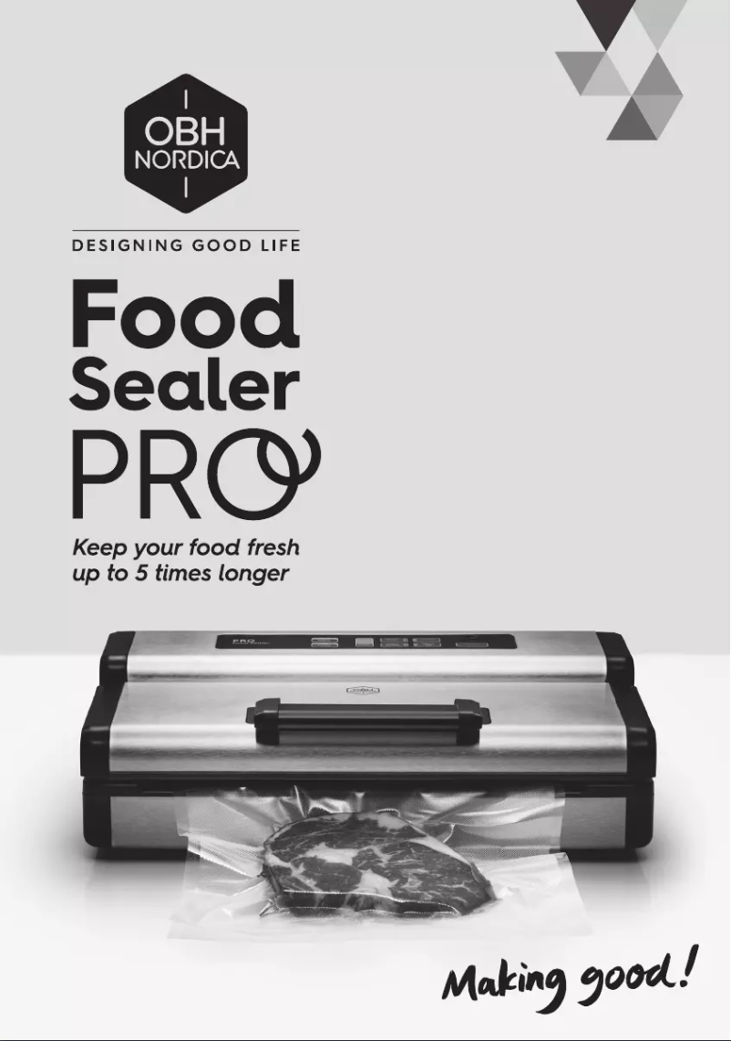 Page 1 de la notice Manuel utilisateur OBH Nordica Pro